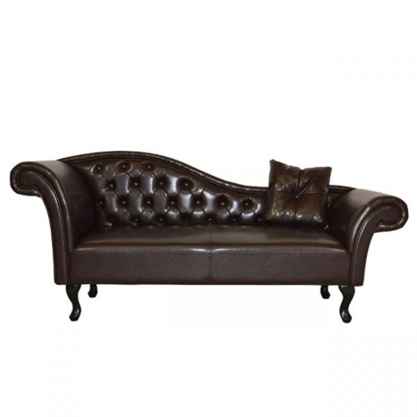 ΑΝΑΚΛΙΝΔΡΟ T.CHESTERFIELD NIOVI HM3007.01 PU ΣΚ.ΚΑΦΕ-ΜΑΥΡΑ ΠΟΔΙΑ 190x61x84Yεκ.-1τμχ