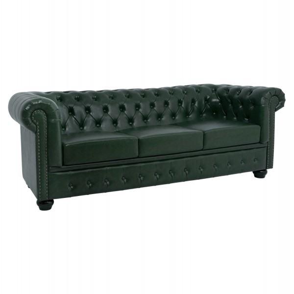 ΚΑΝΑΠΕΣ 3ΘΕΣΙΟΣ T.CHESTERFIELD HM3009.08 ΤΕΧΝΟΔΕΡΜΑ ΚΥΠΑΡΙΣΣΙ 208x90x73 εκ.-1τμχ