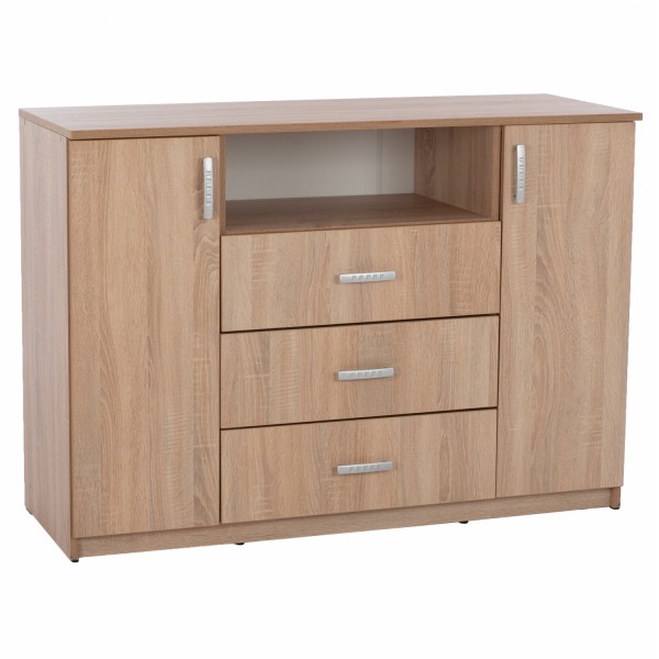 ΜΠΟΥΦΕΣ ΜΕ 2 ΝΤΟΥΛΑΠΙΑ Κ 3 ΣΥΡΤΑΡΙΑ ADLER SONAMA OAK HM2430 120X45X85Yεκ.-1τμχ