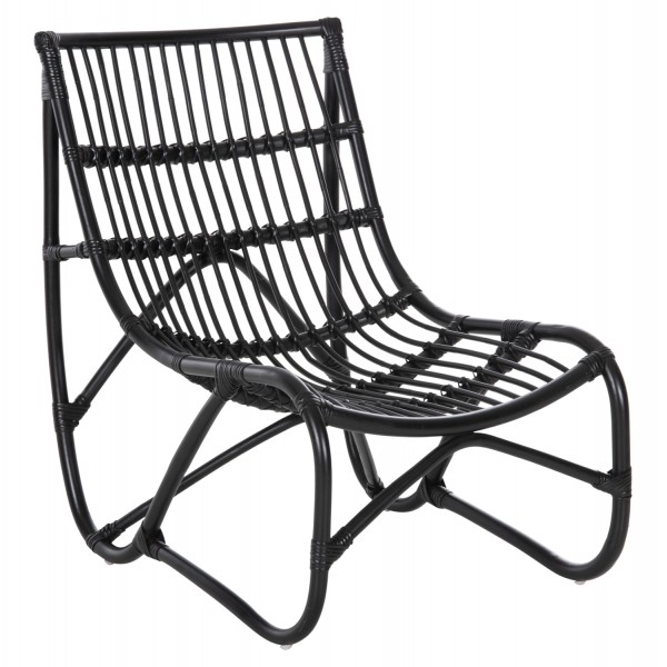 ΠΟΛΥΘΡΟΝΑ GRINN HM9815.02 ΡΑΒΔΟΙ RATTAN ΣΕ ΜΑΥΡΟ 56,5x73,5x79,5Υ εκ.-1τμχ