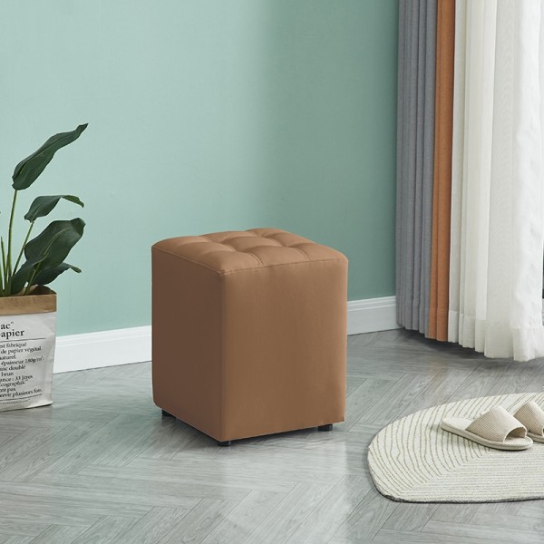 CUBE CAPPUCCINO PU ΣΚΑΜΠΟ 35X35X42εκ.-35X35X42εκ.