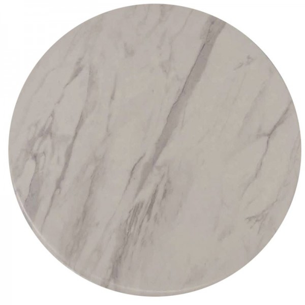 Contract Sliq Normal Επιφάνεια Τραπεζιού τ.Werzalit, Απόχρωση  Marble-Ε100,42-Melamine Laminated-1τμχ- Φ60cm/16mm