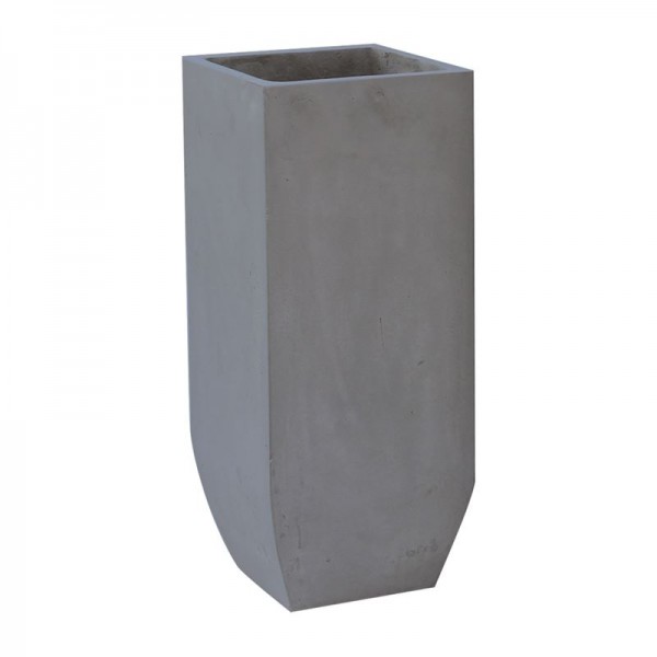 FLOWER POT-1  Cement Grey 25x25x60cm-Ε6300,A-Artificial Cement (Recyclable)-1τμχ- 25x25x60cm