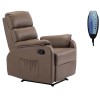 COMFORT Massage Πολυθρόνα Relax, Σαλονιού - Καθιστικού, PU Cappuccino-Ε9733,4-PU - PVC - Bonded Leather-1τμχ- 74x90x98cm