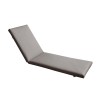 SUNLOUNGER Μαξιλάρι Ξαπλώστρας PVC Γκρι με Φερμουάρ & Velcro (Foam+Polyester)-Ε2017,81-PU - PVC - Bonded Leather-1τμχ- 196(78+118)x60x7cm