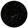 HPL (High Pressure Laminated) Επιφάνεια Τραπεζιού Απόχρωση Black Marble, Εξωτερικού χώρου-Ε102,451-HPL-2τμχ- Φ80cm/12mm