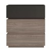 VANITY Συρταριέρα, με 3 Συρτ. Αποχρώσεων Sonoma Oak & Grey, με Αποσπώμενα χρωματικά Μέρη-Ε7352,1-MDF - Κόντρα Πλακέ - Καπλαμάς - Νοβοπάν-1τμχ- 60x40x66cm