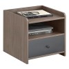 ORIENT Κομοδίνο με 1 Συρτάρι, Απόχρωση Sonoma Oak-Grey-Ε7430,1-MDF - Κόντρα Πλακέ - Καπλαμάς - Νοβοπάν-1τμχ- 43x40x48cm