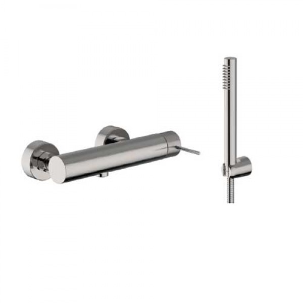 Teorema Lab Ντουζιέρας με Στήριγμα Brushed Nickel (Inox) -212001-